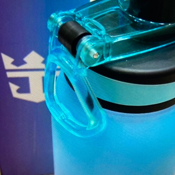 Royal Caribbean Star of the Seas Swag Color Scheme Aqua to Purple Water Bottle - Picture 4 of 4